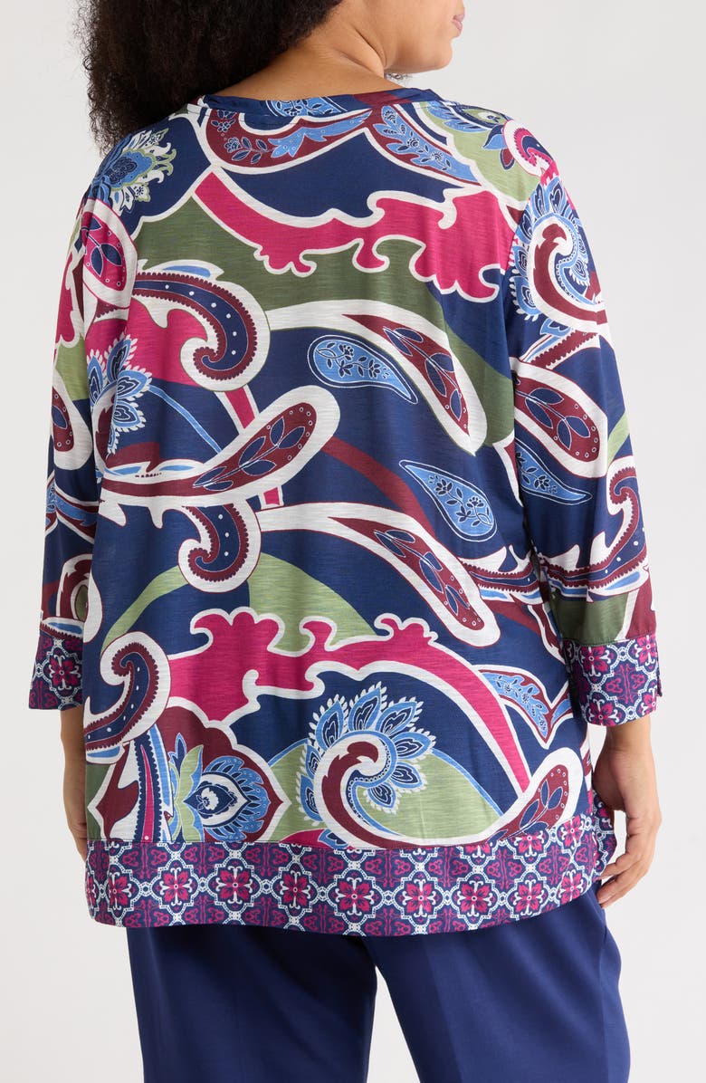 RUBY RD Novelty Sublimation Top, Alternate, color, Deep Blue Multi