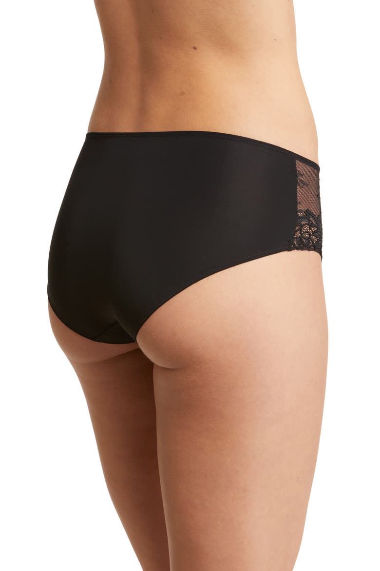 Refresh Girl Mesh & Lace Briefs, Alternate, color, BLACK