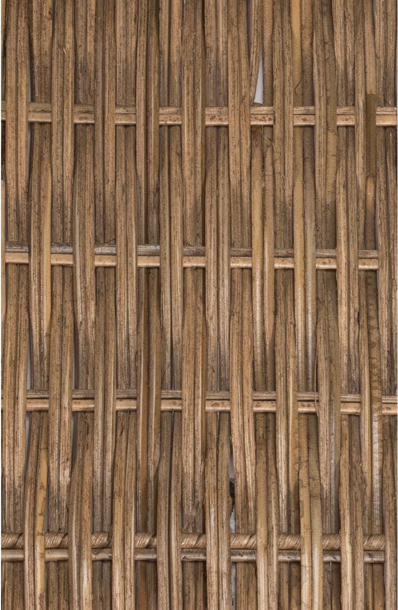 HAPPIMESS Honeycomb 19.75" Rustic Bohemian Hand-Woven Rattan Tray, Natural, Alternate, color, Natural