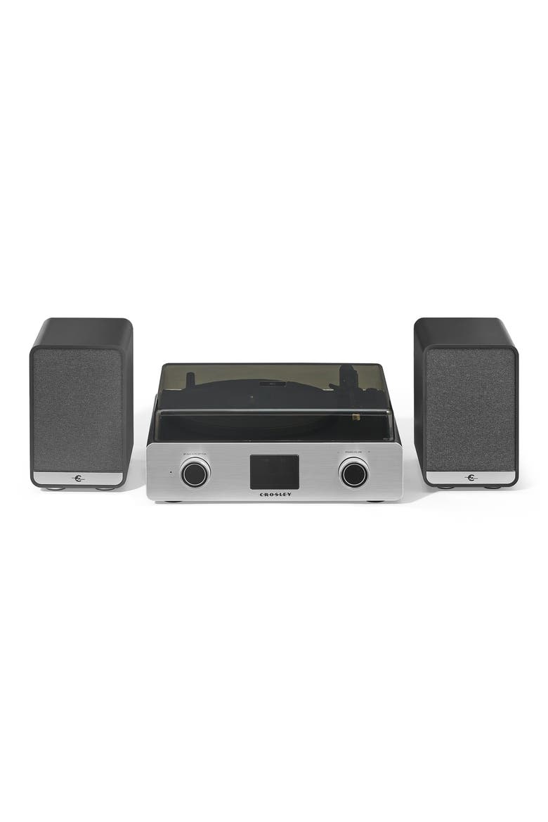C92 Record Player with Speakers, Alternate, color, BLACK