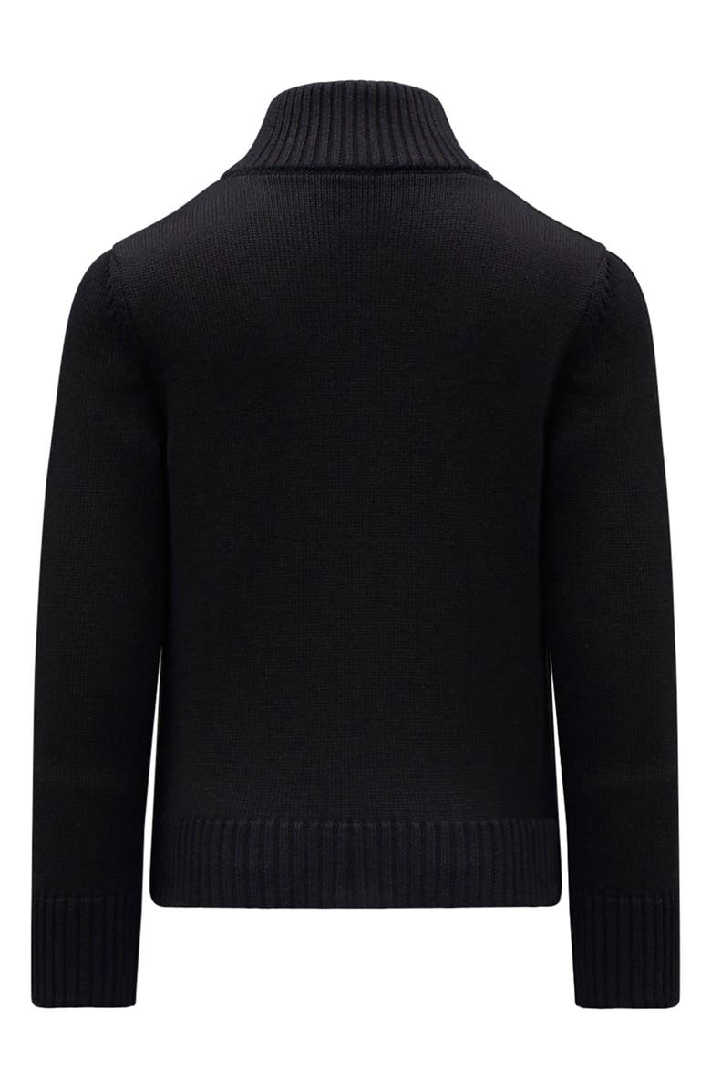 Moncler Kids' Quilted Down & Knit Cardigan, Alternate, color, 