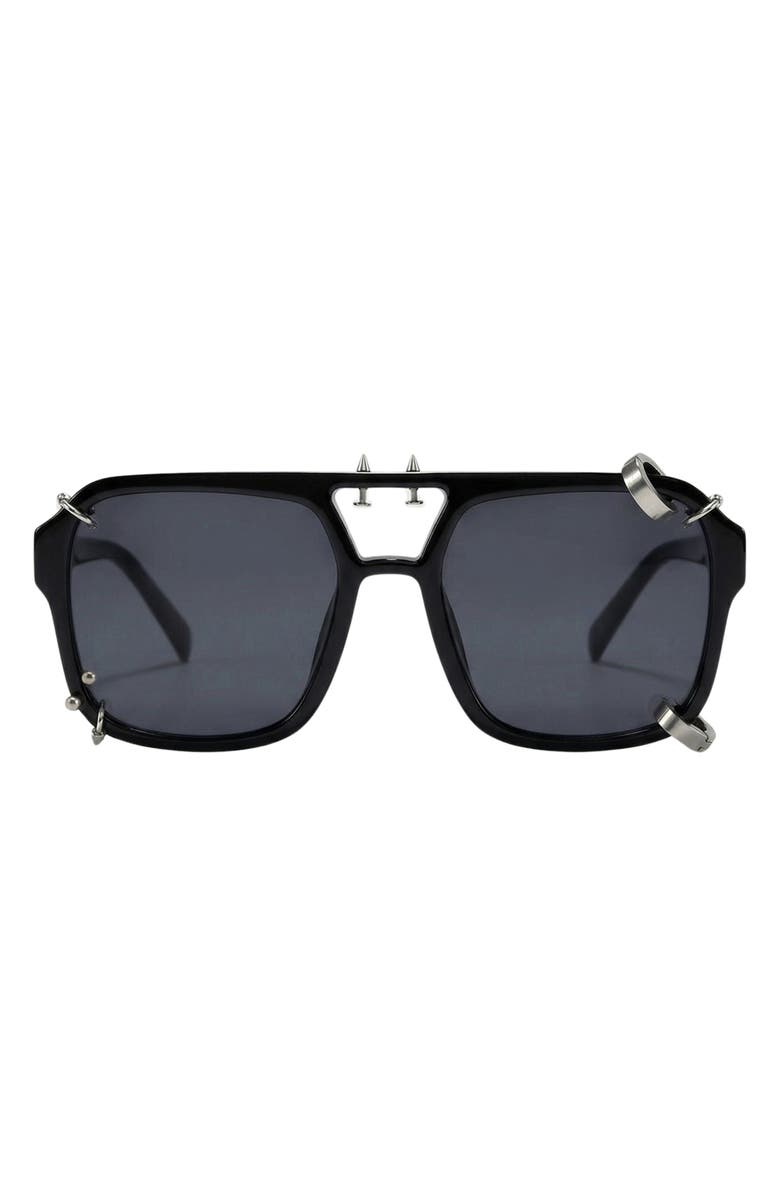 Fifth & Ninth Darcy 55mm Aviator Sunglasses, Main, color, 