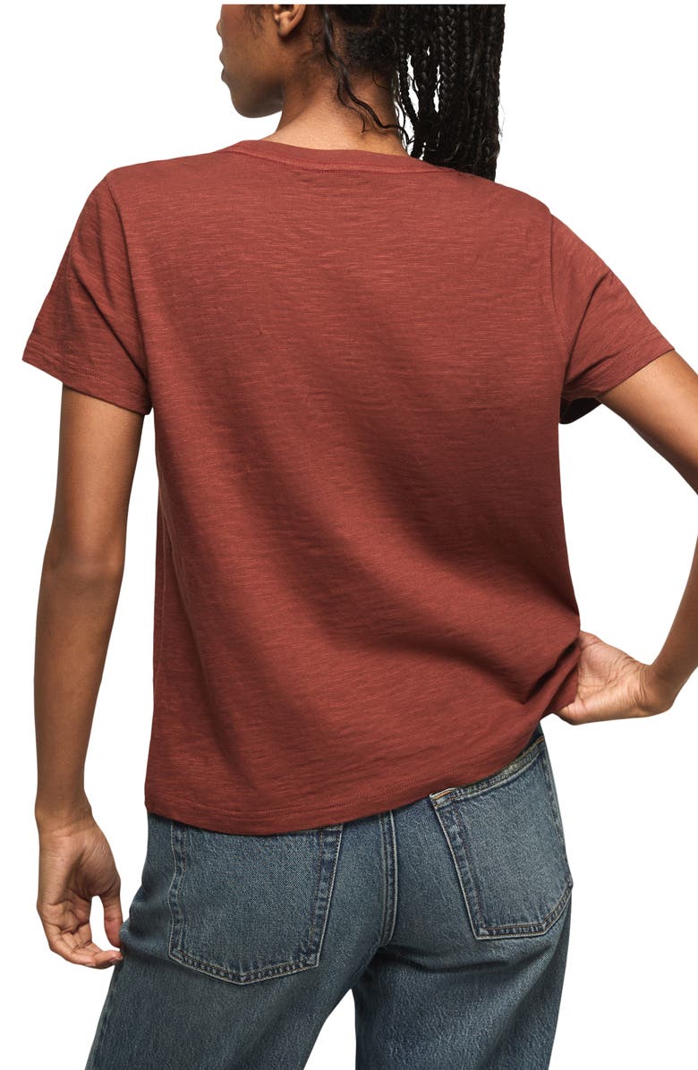 Lucky Brand Floral Steer Embroidered T-Shirt, Alternate, color, Terracotta