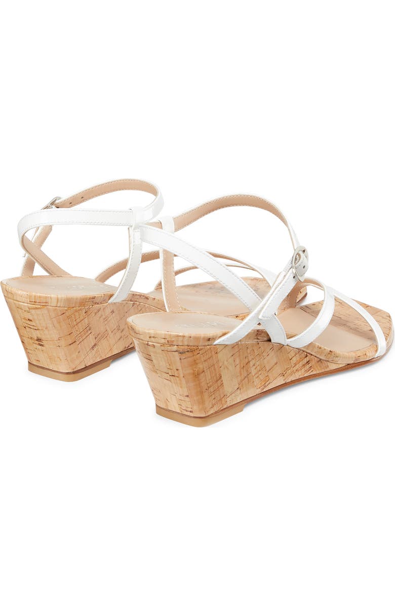 Stuart Weitzman Oasis 50 Wedge Sandal, Alternate, color, White.