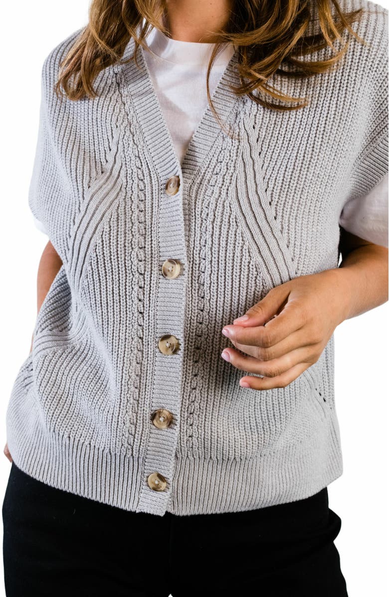 ABLE Jess Sweater Vest, Alternate, color, Heather Grey