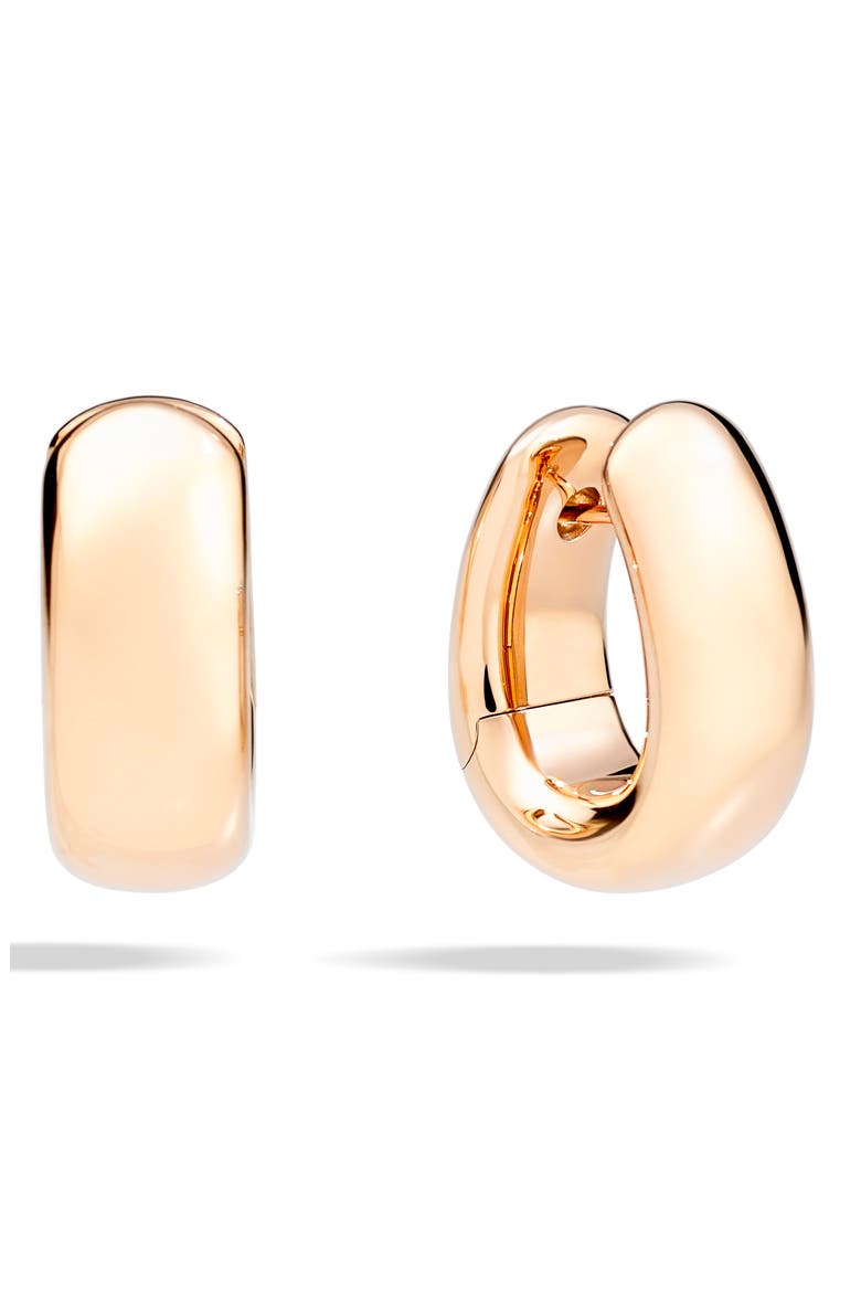 Iconica Bold Hoop Earrings, Main, color, 18KRG
