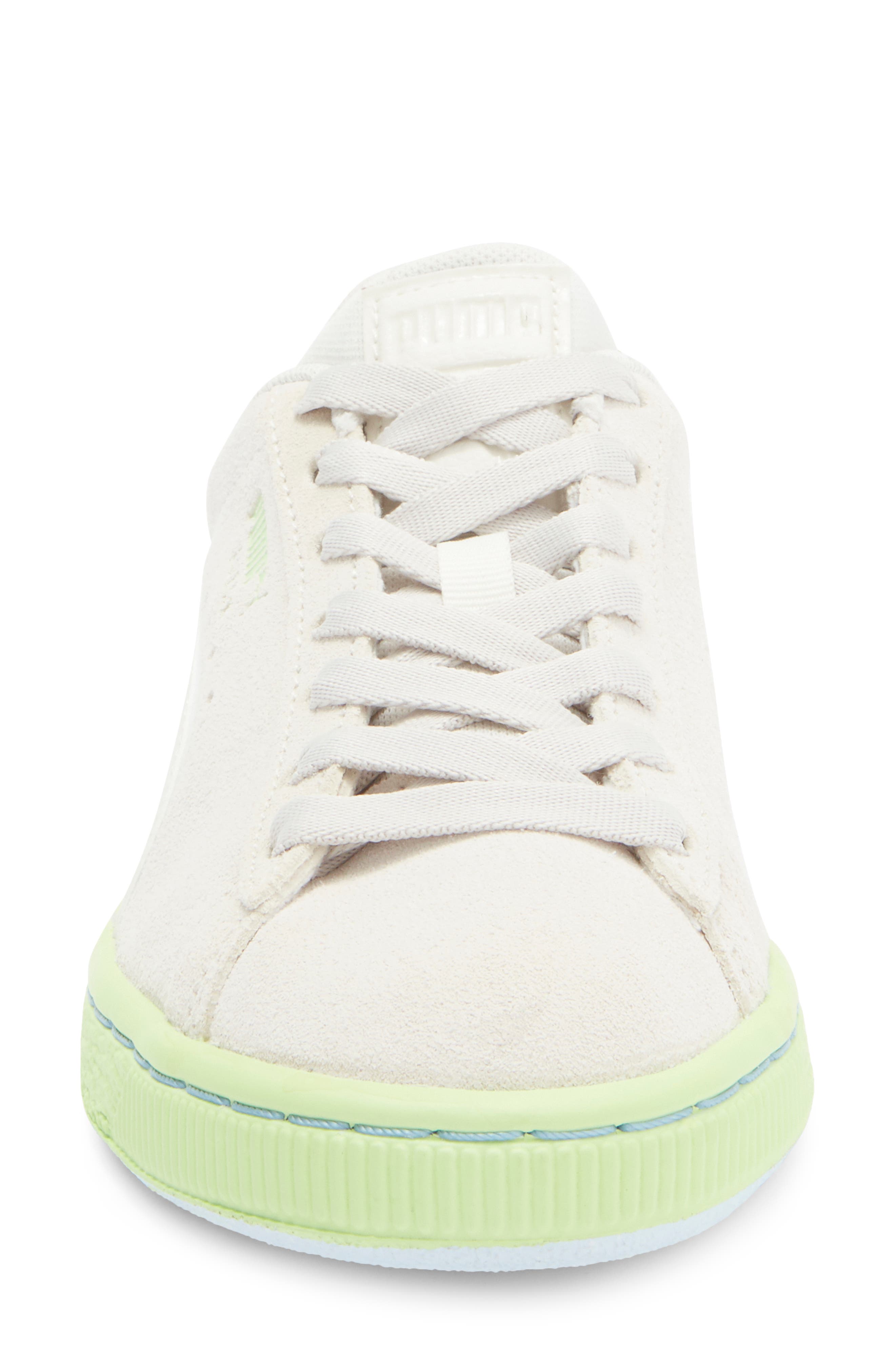 PUMA Classic Beach Days Sneaker, Alternate, color, Warm White-Spring Fern