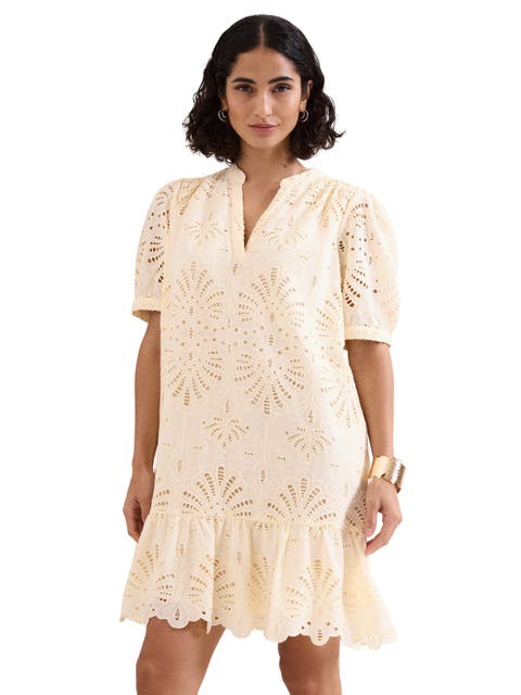 Liliana Embroidered Mini Dress