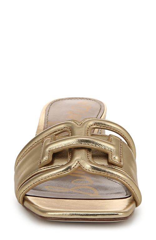 Sam Edelman Waylon Slide Sandal In Amber Gold
