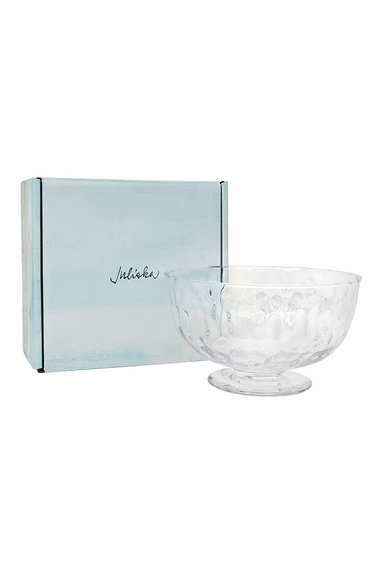 Puro Footed Glass Bowl, Alternate, color, CLEAR
