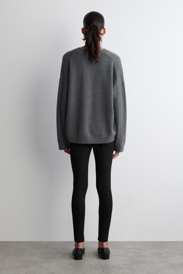 Zipped-Cuff Leggings, Alternate, color, BLACK