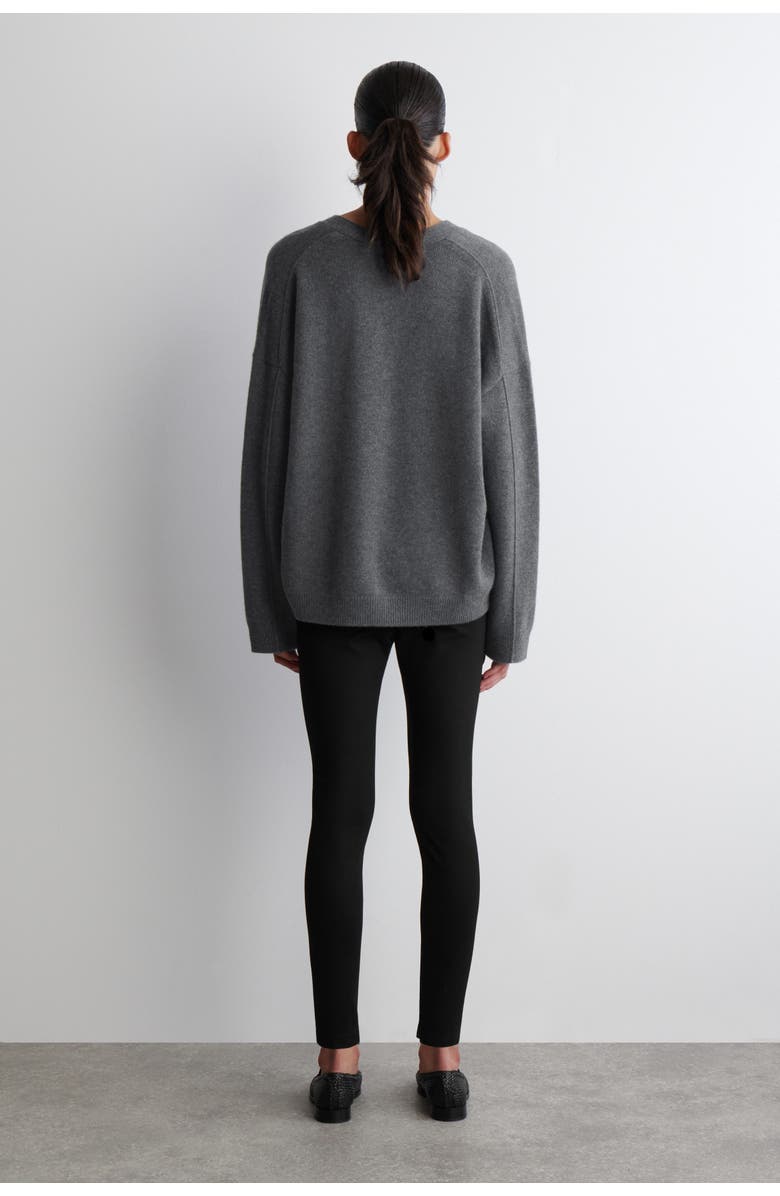 COS Zipped-Cuff Leggings, Alternate, color, Black