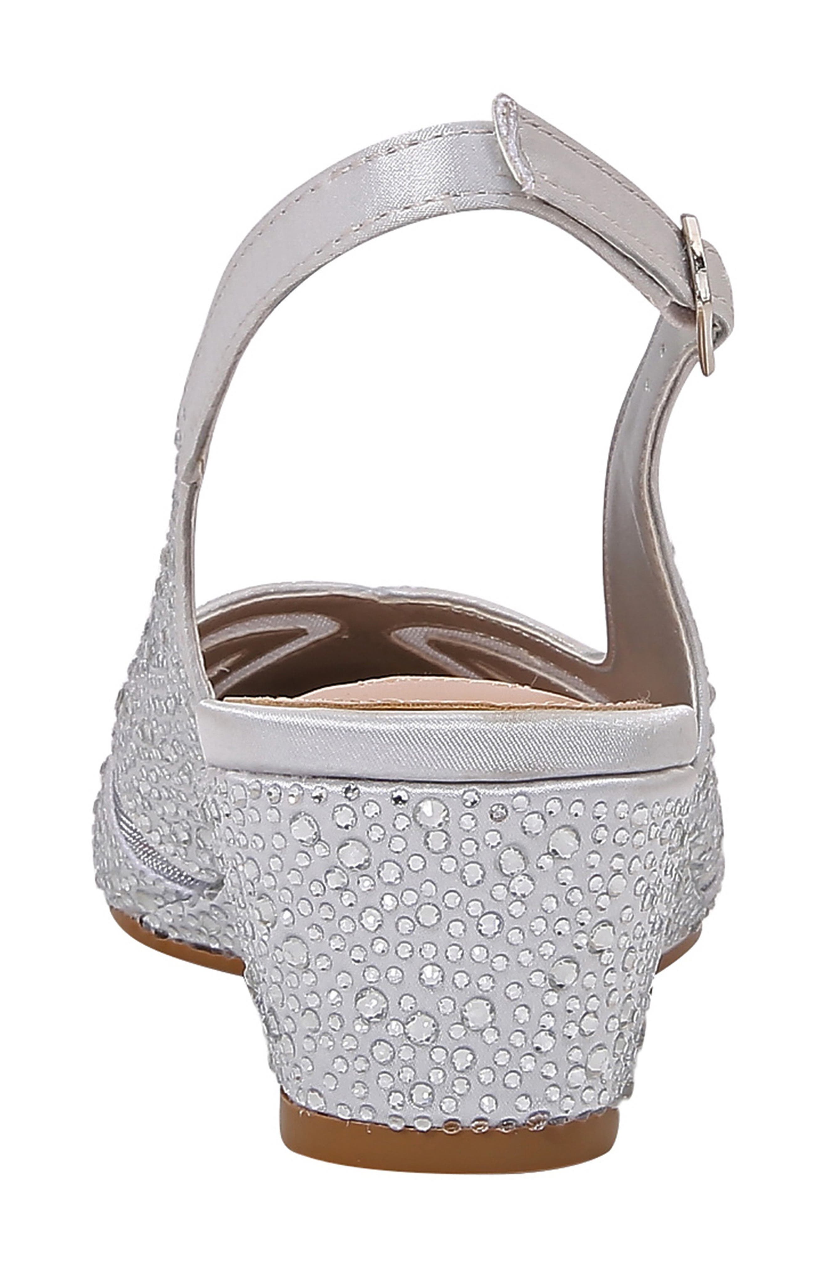 Daniel Embellished Slingback Pump, Alternate, color, SILVER