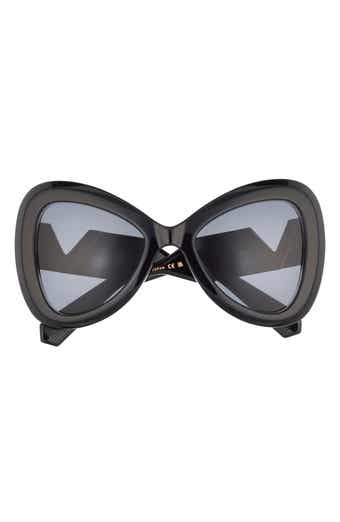 Valentino 55mm Polarized Triangular Sunglasses