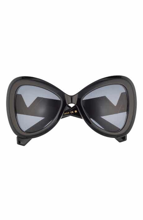 Valentino 55mm Polarized Triangular Sunglasses