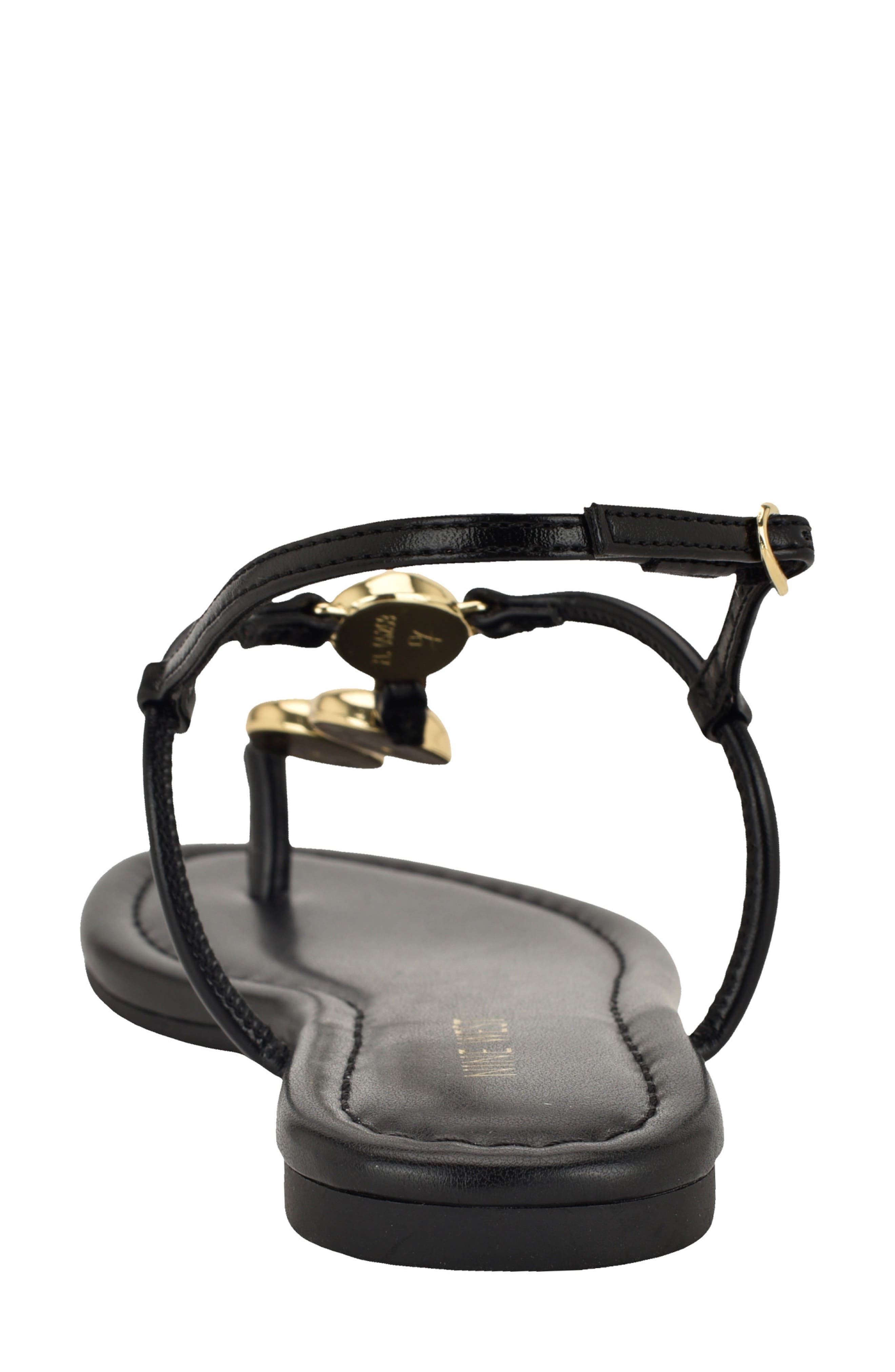 Nine West <p>Bello Slingback Thong Sandal (Women)</p>, Alternate, color, Black
