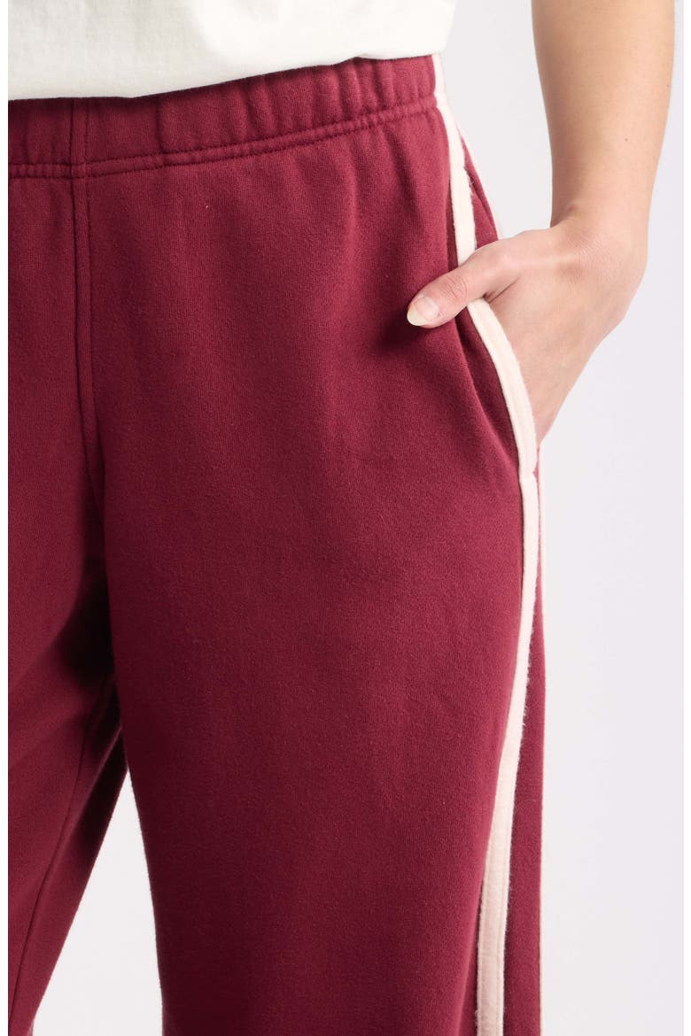 Cloud 9 Fleece Track Pants, Alternate, color, CABERNET