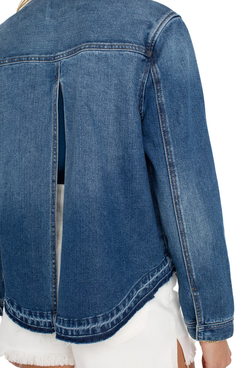 Liverpool Los Angeles Split Back Denim Shirt Jacket, Alternate, color, 