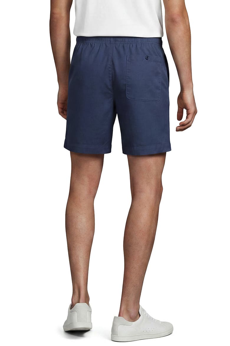 7" Lightweight Twill Pull On Deck Short, Alternate, color, Nightfall Blue