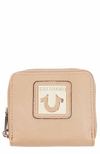 True Religion Horseshoe Plaque Mini Wallet