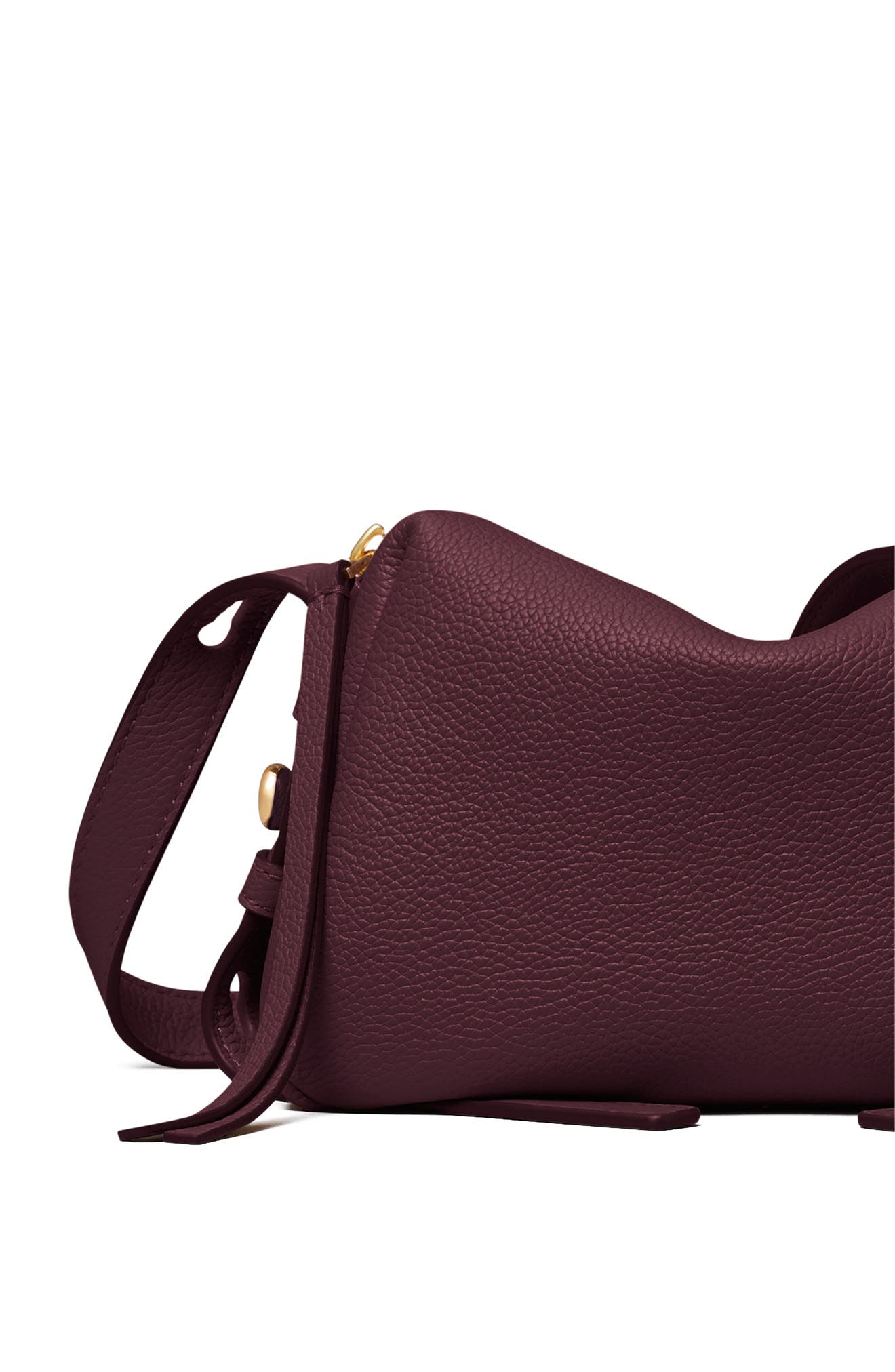 Romy Soft Leather Crossbody Bag, Alternate, color, DARK CARMINE