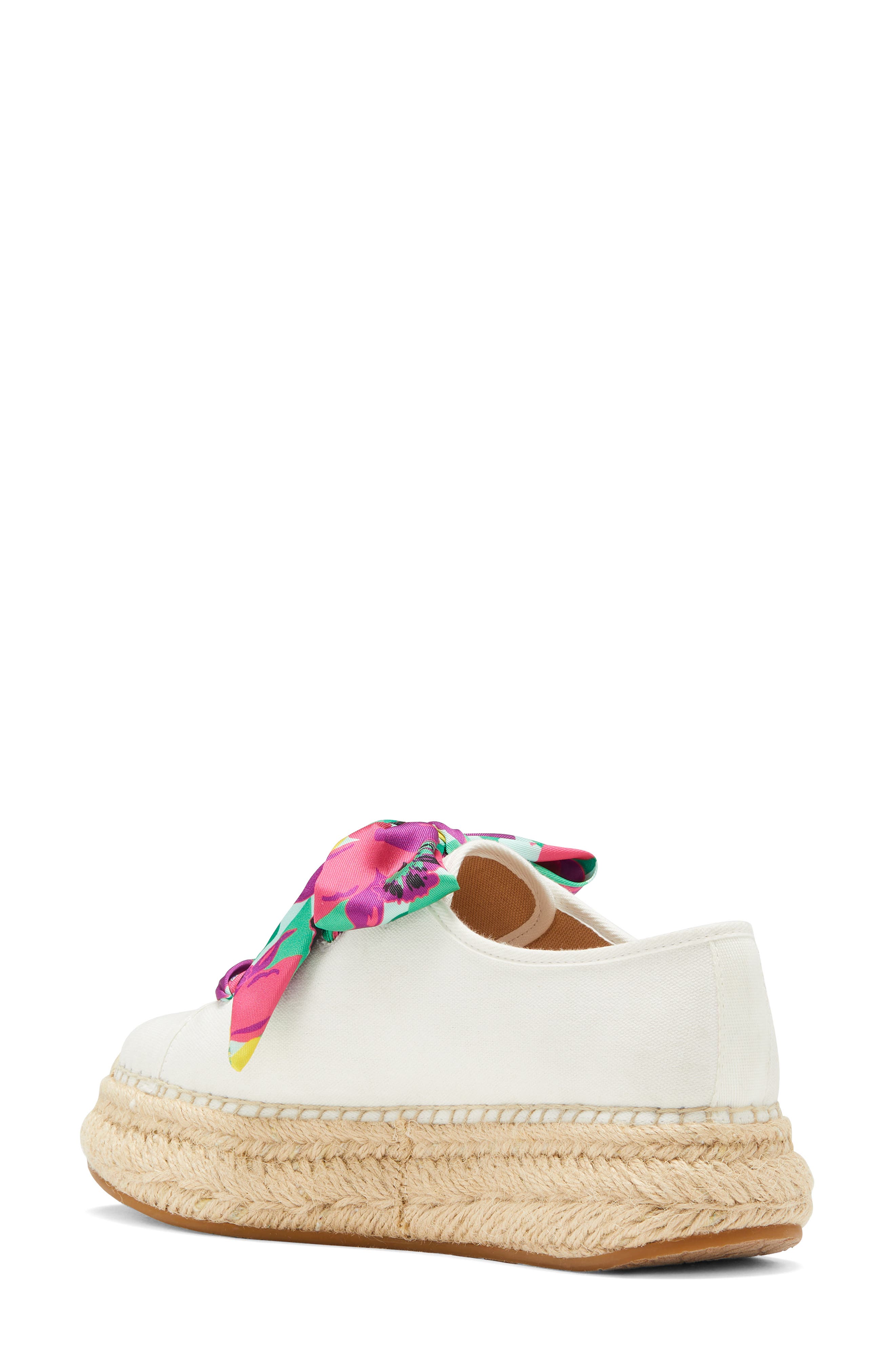 Kate Spade New York eastwell orchid bloom platform sneaker, Alternate, color, Fresh White