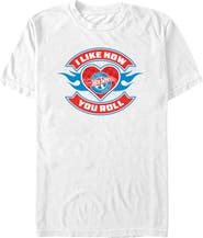 Hot Wheels Men's Hot Wheels I Like How You Roll Fire Heart  Graphic T-Shirt