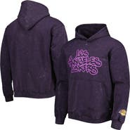 THE WILD COLLECTIVE Unisex The Wild Collective Purple Los Angeles Lakers Tonal Acid Wash Pullover Hoodie
