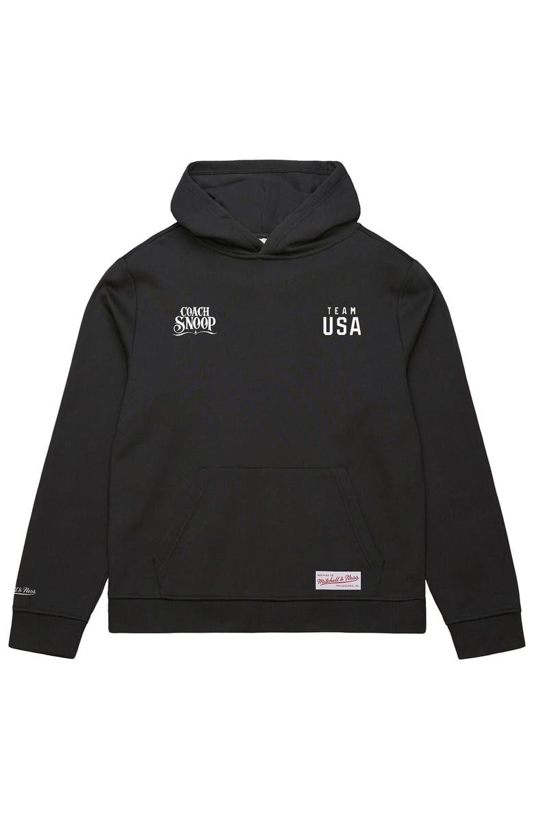 Mitchell & Ness Men's Mitchell & Ness Black Team USA Coach Snoop Hoodie, Main, color, 