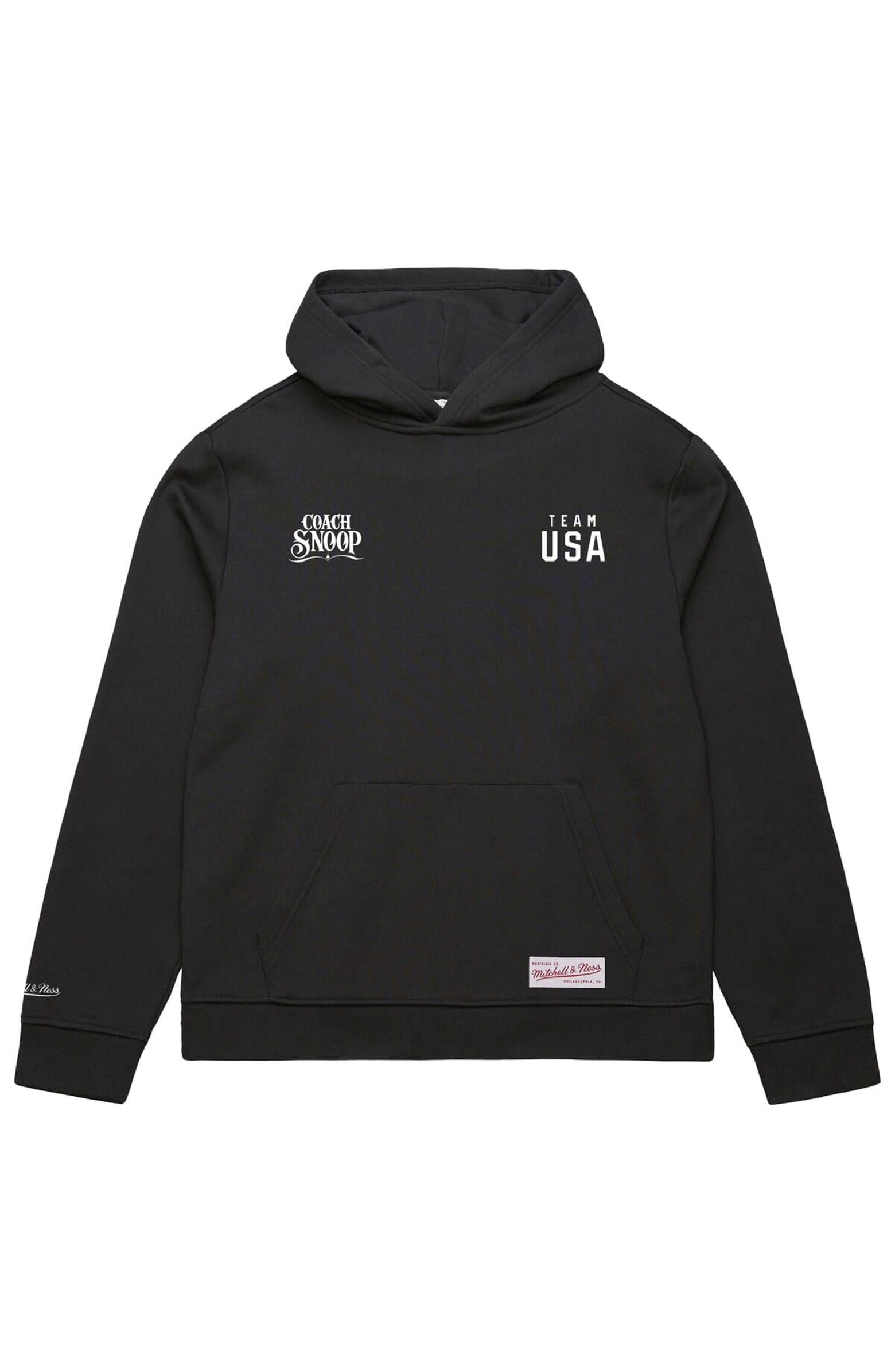 Mitchell & Ness Men's Mitchell & Ness Black Team USA Coach Snoop Hoodie ...