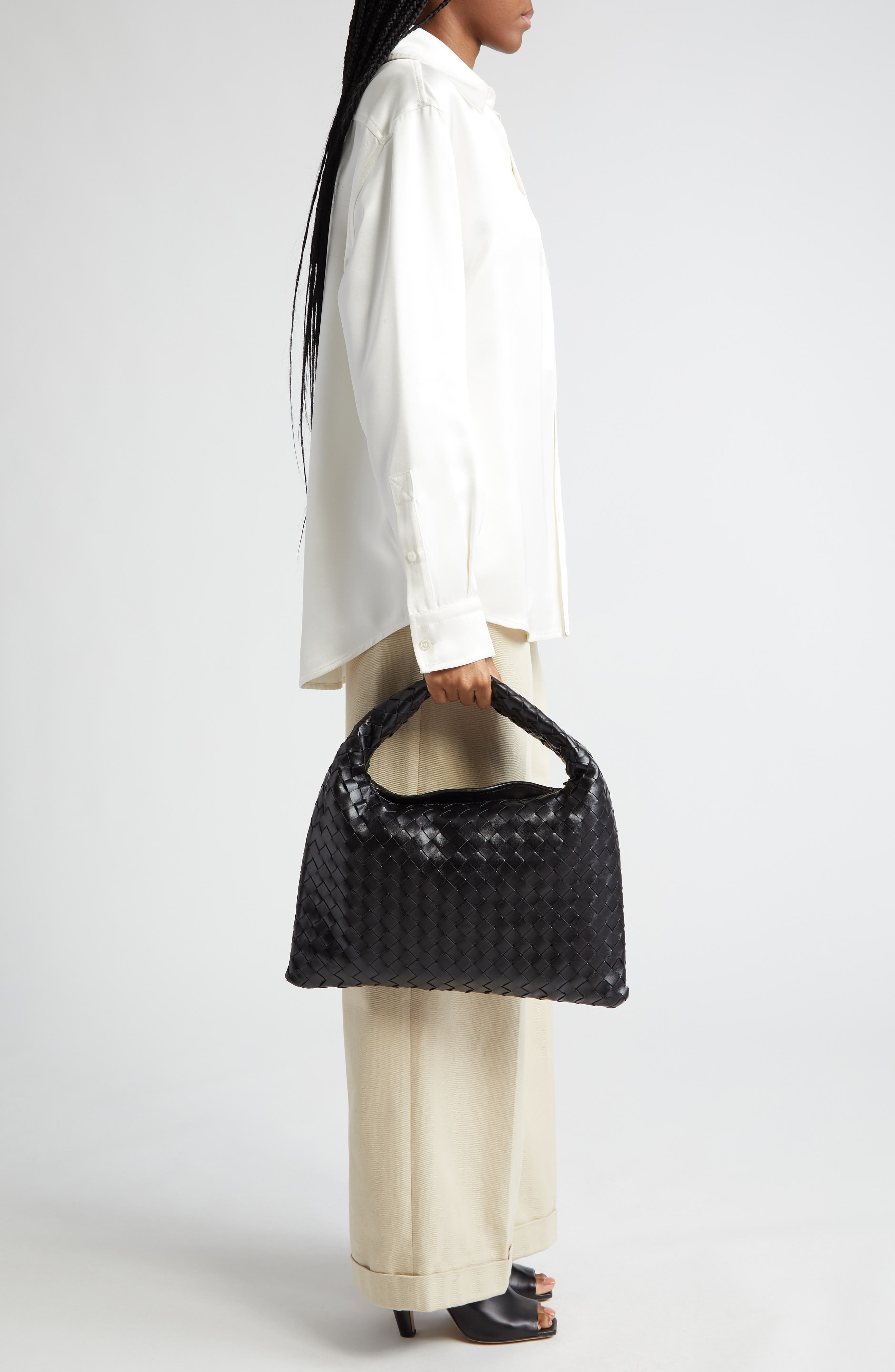 Bottega Veneta Small Hop Hobo Bag, Alternate, color, 