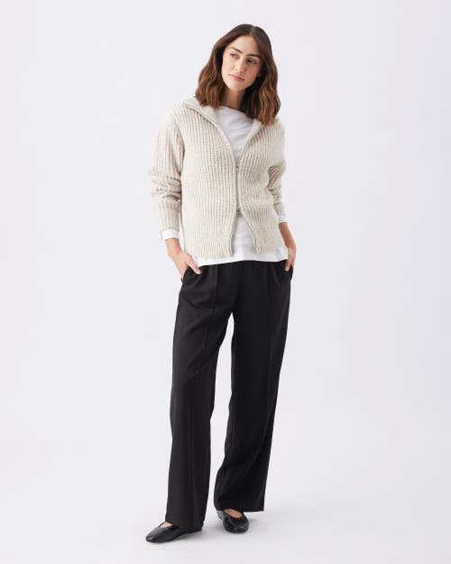 Ripe Maternity Layla Zip Through Knit In Gray