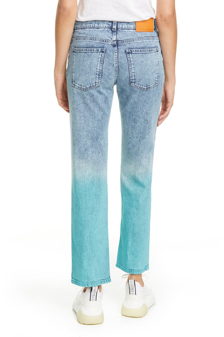 The Straight Dip Dye Boyfriend Jeans, Alternate, color, DEGRADE