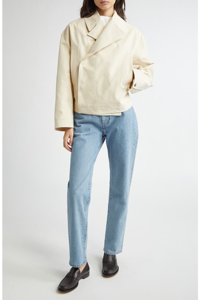 Coen Cotton Gabardine Short Jacket, Alternate, color, CHIFFON BEIGE