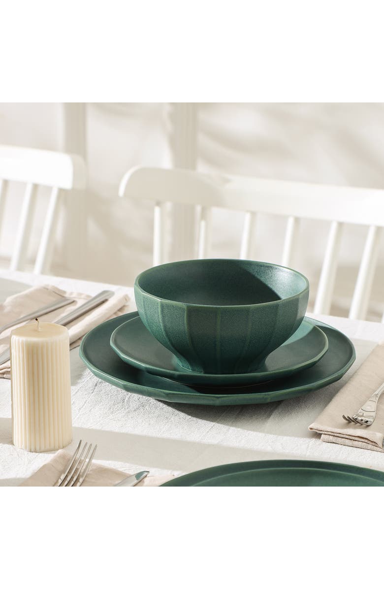Stone Lain Rio Stoneware 4-Piece Bowl Set, Alternate, color, Green