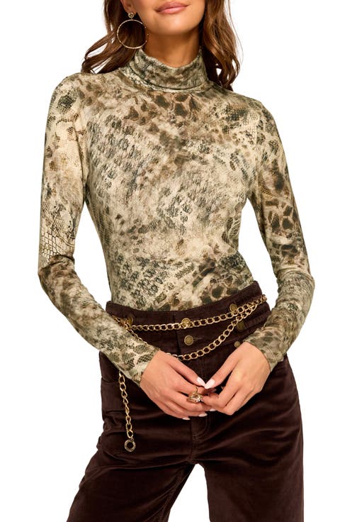 Thea Mock Neck Long Sleeve Top