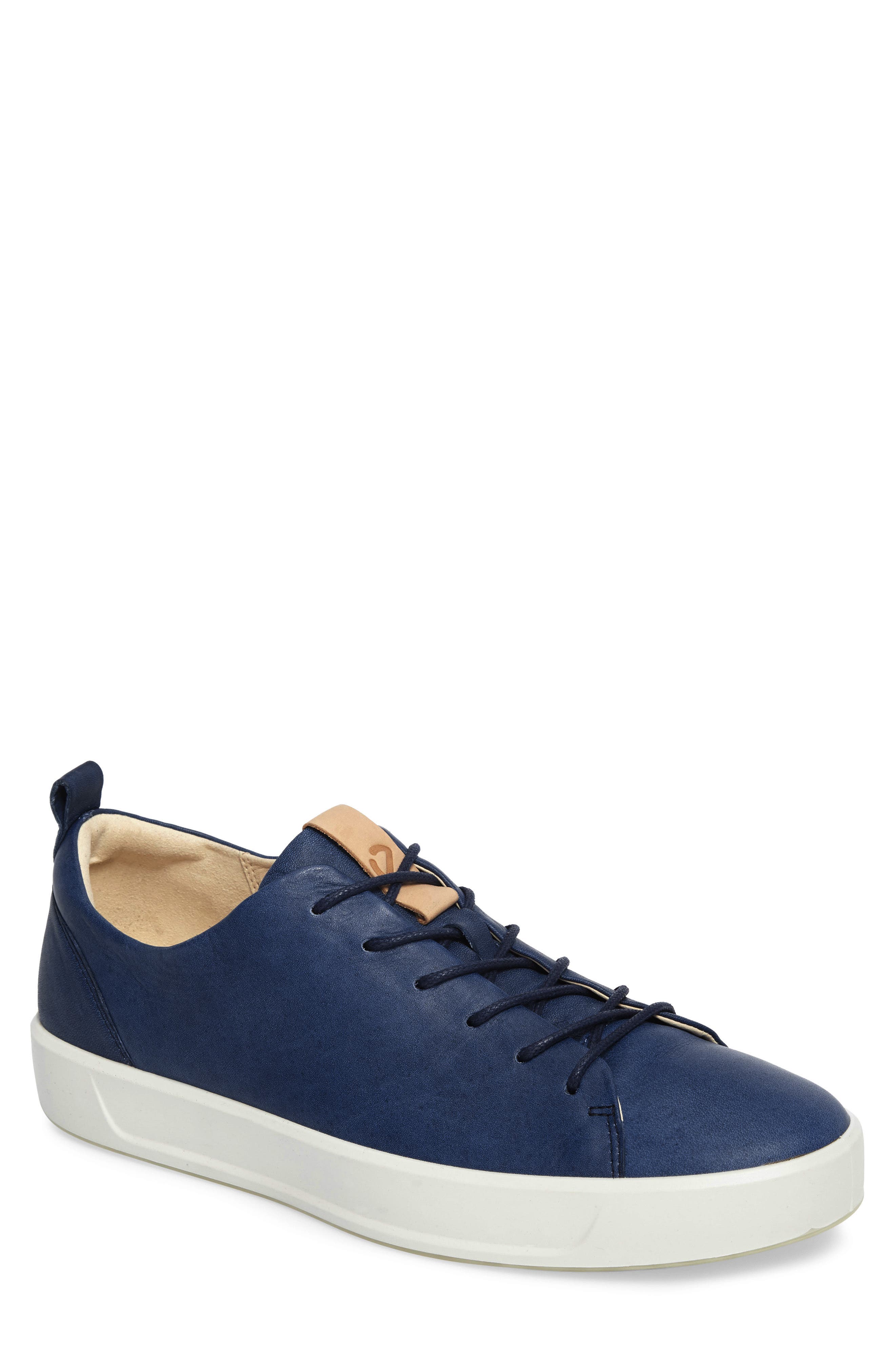Soft 8 Sneaker, Main, color, INDIGO 7 LEATHER