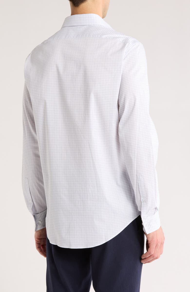 Calvin Klein Check Print Button-Up Woven Shirt, Alternate, color,