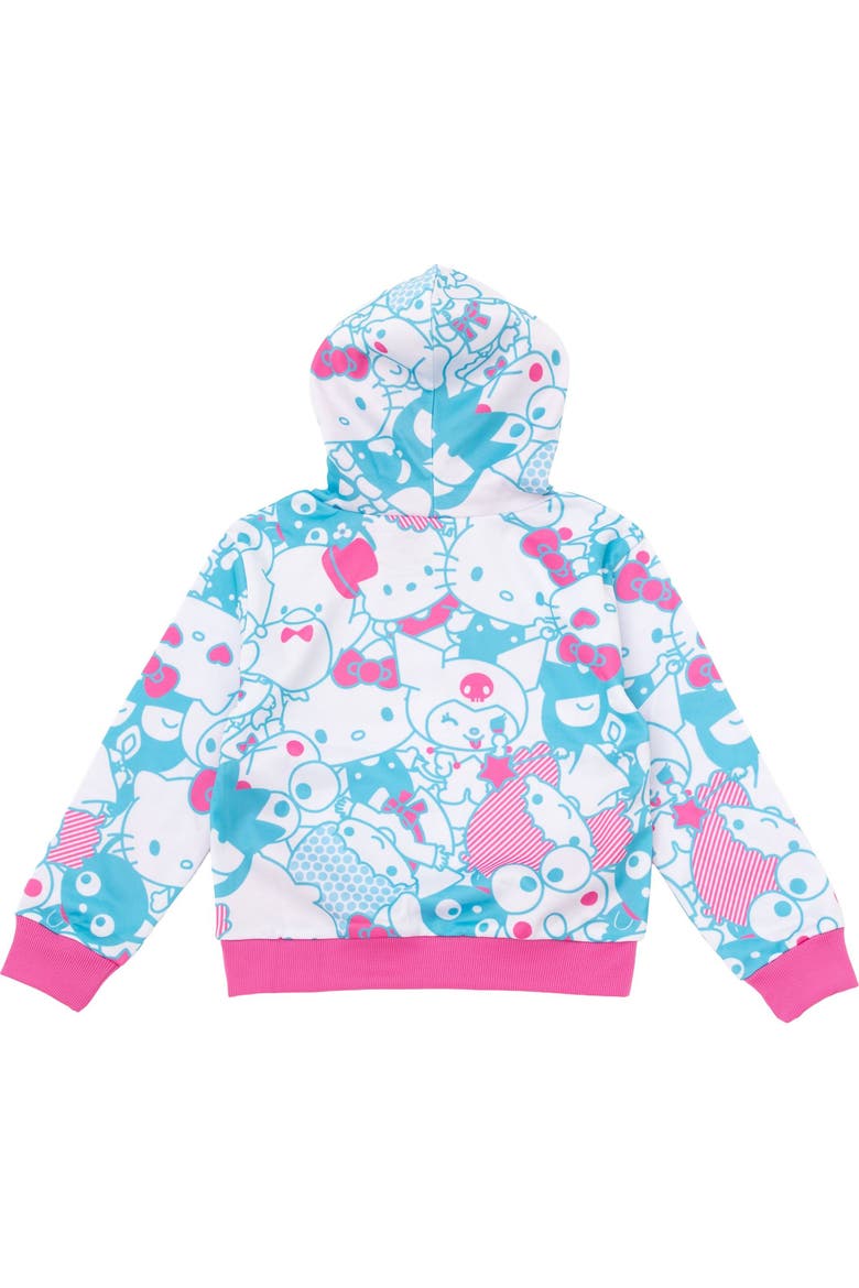 Sublimated Fleece Hoodie, Alternate, color, Hello Kitty Blue Pink