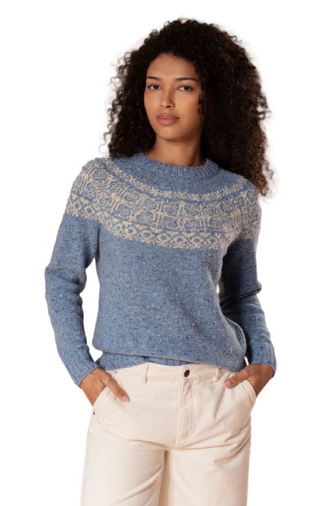 Donegal Fair Isle Yoke Sweater