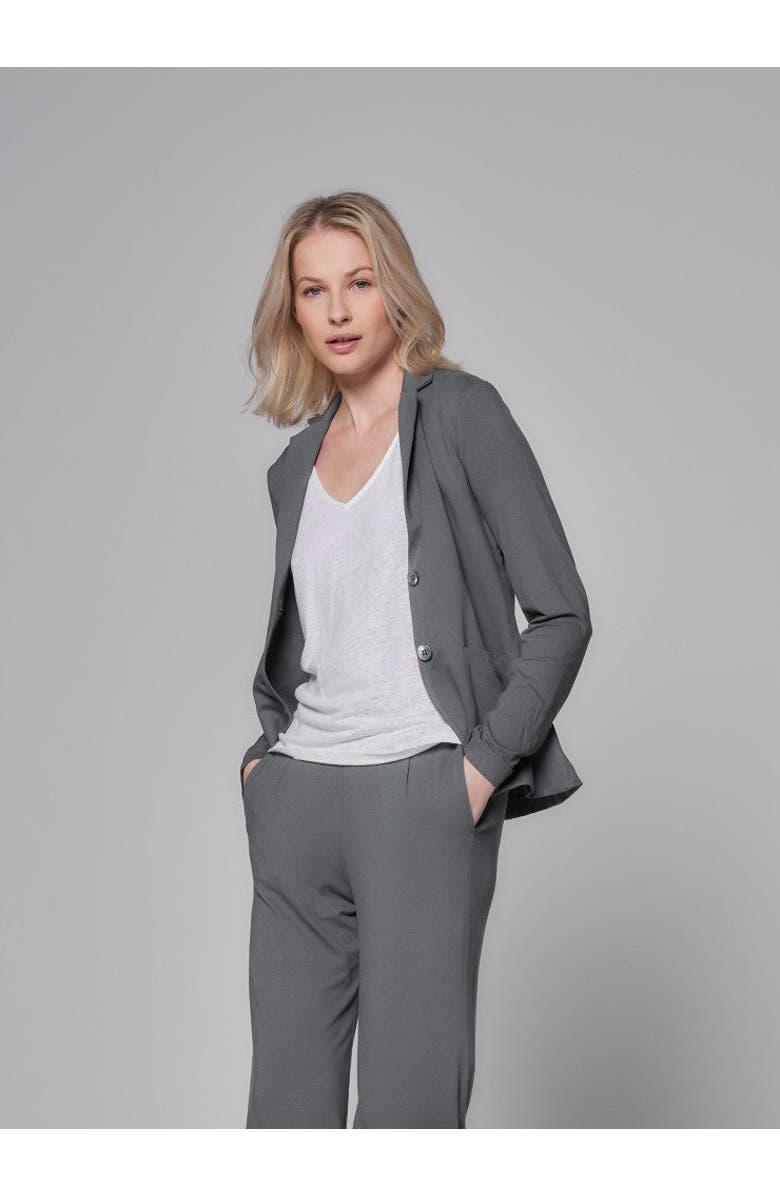 Majestic Filatures Soft Touch Two Button Blazer, Main, color, Pirate