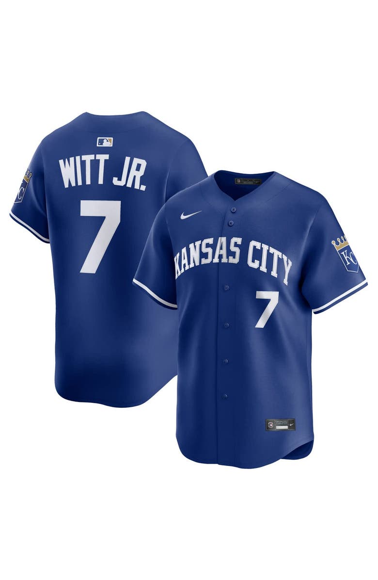 Nike Men's Nike Bobby Witt Jr. Royal Kansas City Royals Alternate 2 Limited Player Jersey, Main, color, Royal