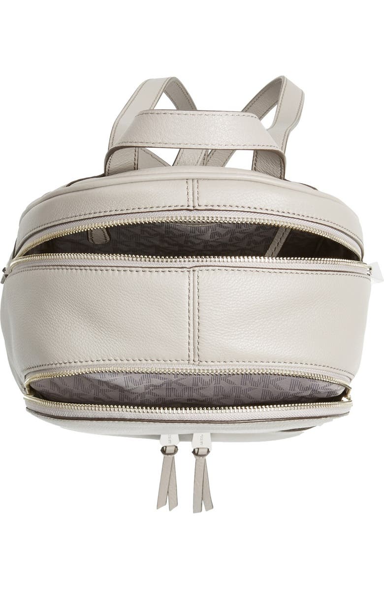 MICHAEL Michael Kors 'Small Rhea Zip' Leather Backpack, Alternate, color,