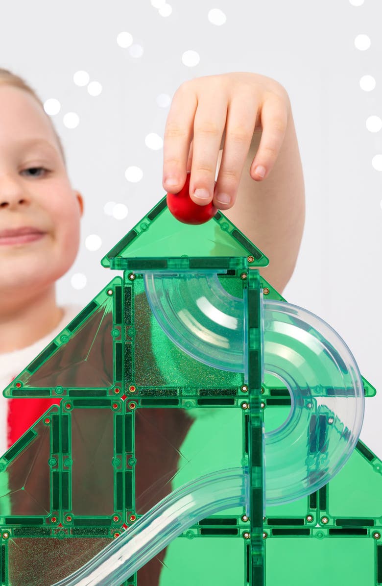 CONNETIX Christmas Tree Ball Run Playset, Alternate, color, Rainbow