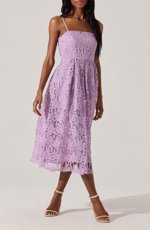 Astr The Label Floral Lace Dress In Orchid