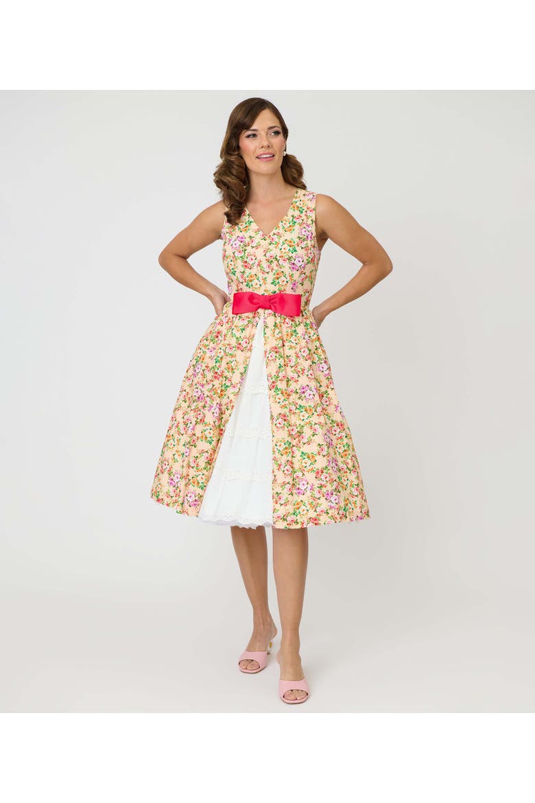 party 1960s cocktail dress 1960s Garden Party Swing Dress (Women)