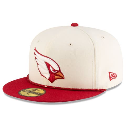 Men's New Era  Natural/Cardinal Arizona Cardinals 2025 Rivalries Collection Sideline Rope 59FIFTY Fitted Hat