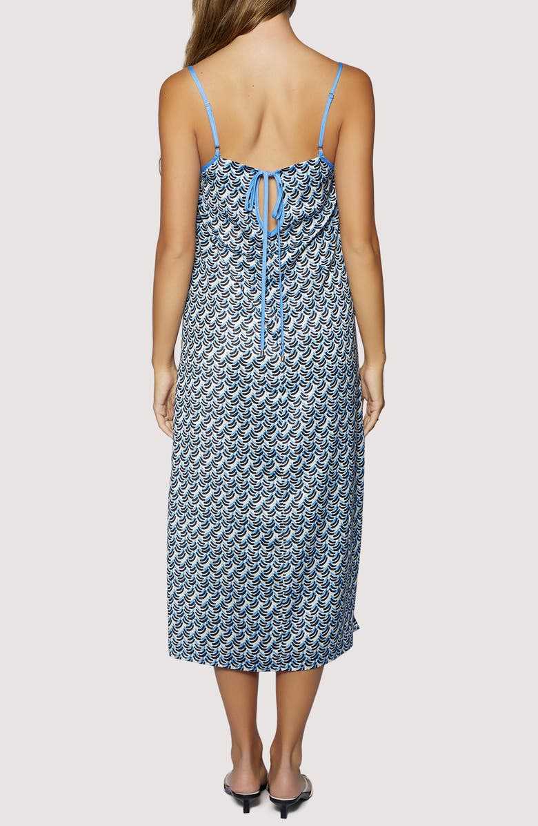 Lost + Wander Dream of Waves Midi Dress, Alternate, color, Blue Multi