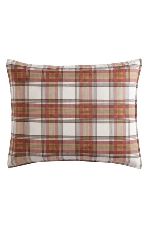 Eddie Bauer Edgewood Plaid Reversible Comforter & Sham Set In Red