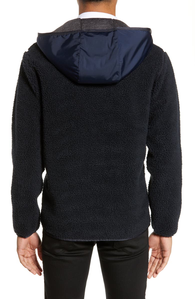 Theory Polar Fleece Reversible Zip Hoodie, Alternate, color,
